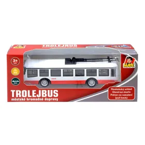 MaDe Trolejbus kovový na spätný chod