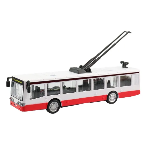 MaDe Trolejbus kovový na spätný chod