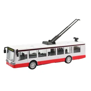 MaDe Trolejbus kovový na spätný chod