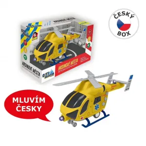 MaDe Vrtuľník záchranný na zotrvačník so svetlom a zvukom