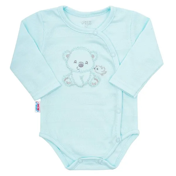 Dojčenská súprava do pôrodnice New Baby For Sweet Bear modrá 56 (0-3m)