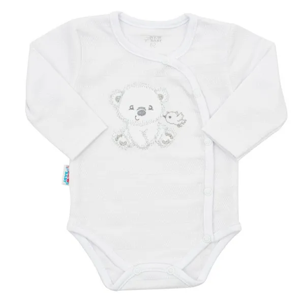Dojčenská súprava do pôrodnice New Baby For Sweet Bear biela 62 (3-6m)