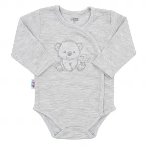 Dojčenská súprava do pôrodnice New Baby For Sweet Bear sivá 56 (0-3m)