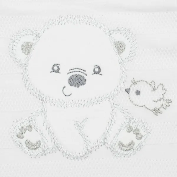 Dojčenská súprava do pôrodnice New Baby For Sweet Bear biela 62 (3-6m)