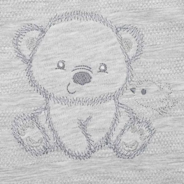 Dojčenská súprava do pôrodnice New Baby For Sweet Bear sivá 56 (0-3m)