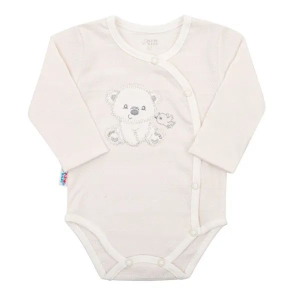 Dojčenská súprava do pôrodnice New Baby For Sweet Bear béžová 62 (3-6m)