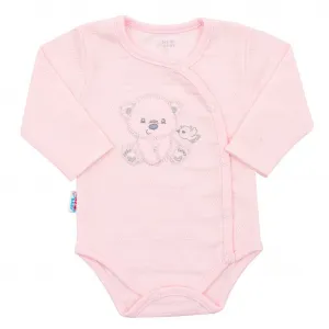 Dojčenská súprava do pôrodnice New Baby For Sweet Bear ružová 56 (0-3m)