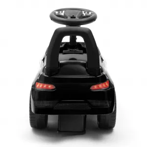 Detské odrážadlo so zvukom Baby Mix RACER čierne