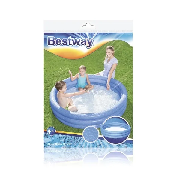 Bestway Bazén trojkomorový farebný