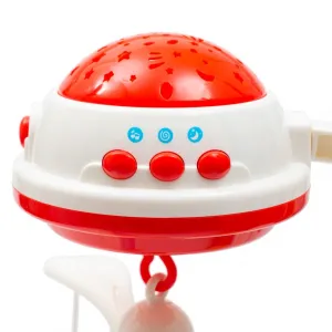 Baby Mix kolotoč nad postieľku s projektorom Mint Farba: Red