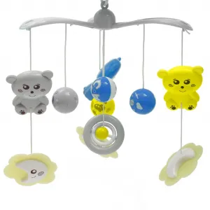 Baby Mix kolotoč nad postieľku s projektorom Mint Farba: Grey