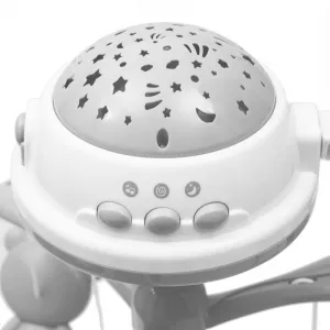 Baby Mix kolotoč nad postieľku s projektorom Mint Farba: Grey