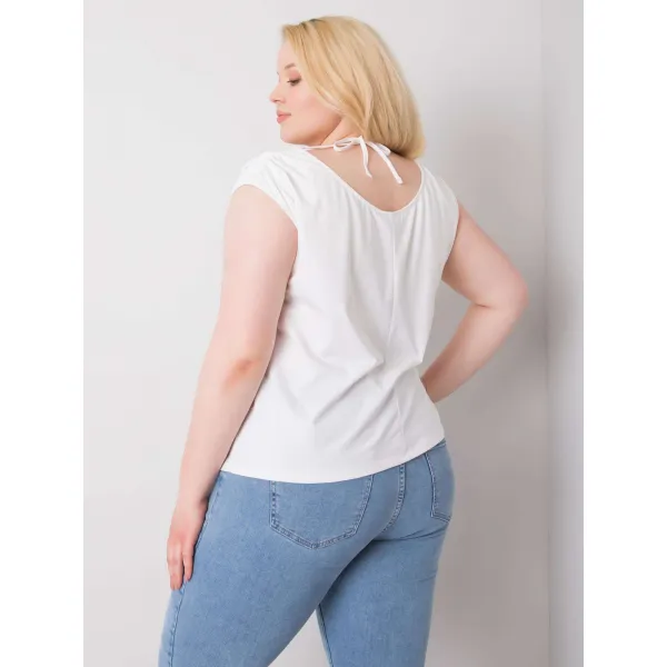 Factory Ecru  tričko PENNY plus size Farba: Ecru, Veľkosť: XL