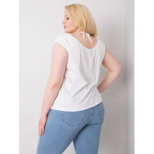 Factory Ecru  tričko PENNY plus size Farba: Ecru, Veľkosť: XL