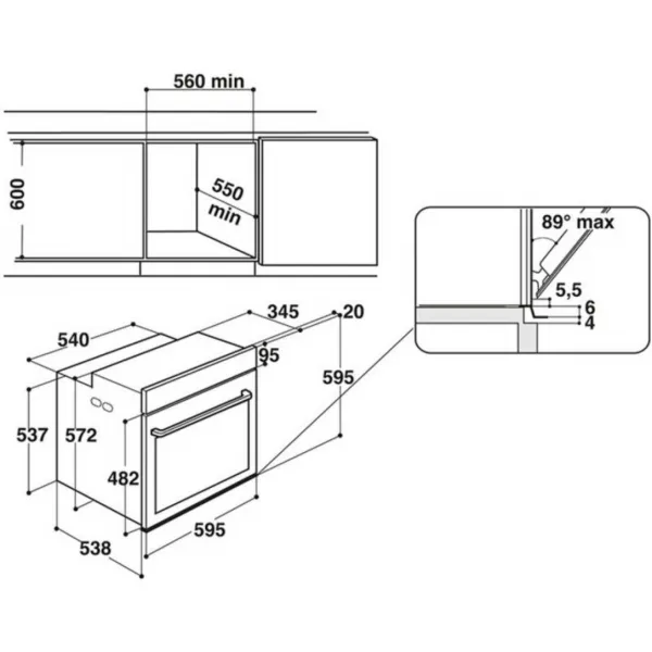 Whirlpool W7 OS4 4S1 P BL