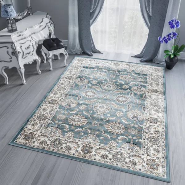 DECOREUM Koberec T598A DUBAI modrá Rozmery: 300x400
