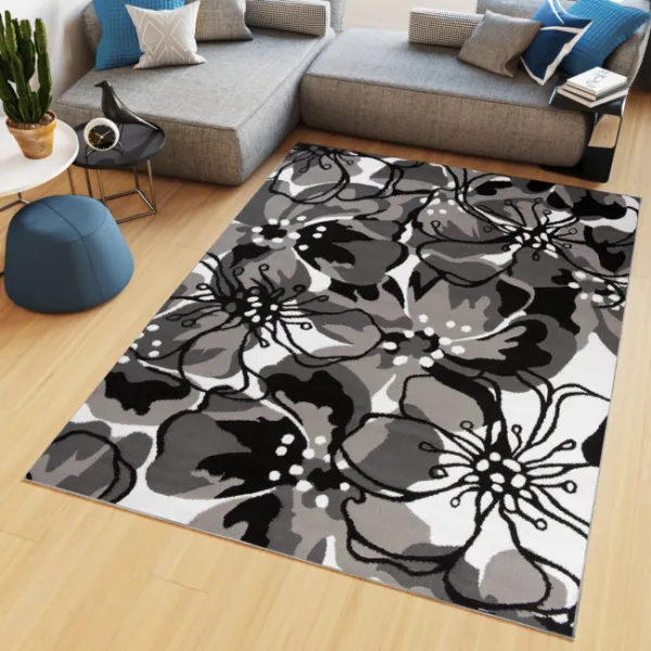 DECOREUM Koberec Z907D MAYA čierna Rozmery: 200x200