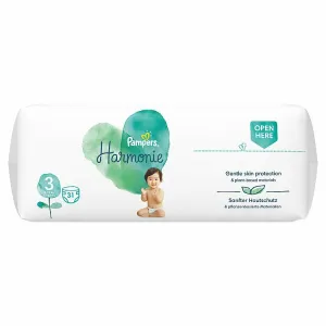 Pampers Harmonie, Veľkosť 3, 31 Plienky, 6kg-10kg