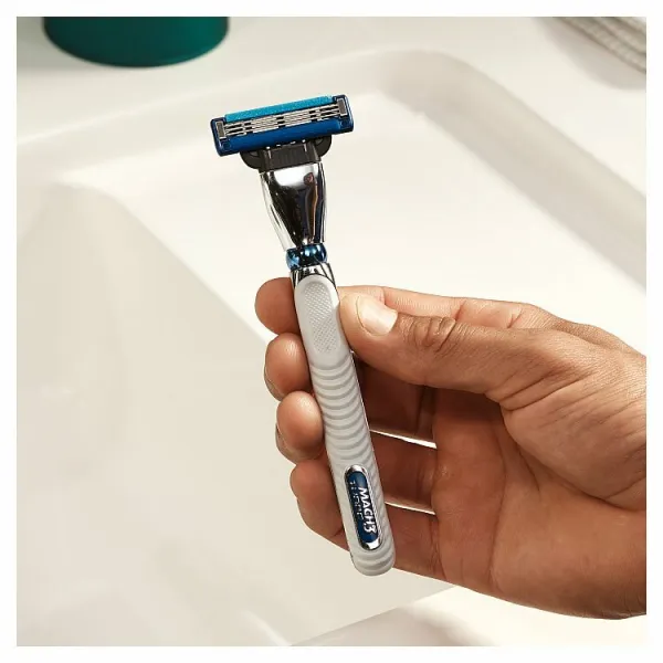 Gillette Mach3 Turbo Pánsky Holiaci Strojček - 5 Holiacich Hlavíc