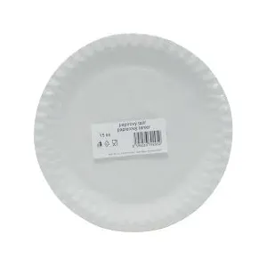 Balis tanier papierový plytký 23 cm 15 ks