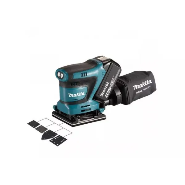Makita DBO480RTJ AKU VIBRAČNÁ BRÚSKA  18 V LXT