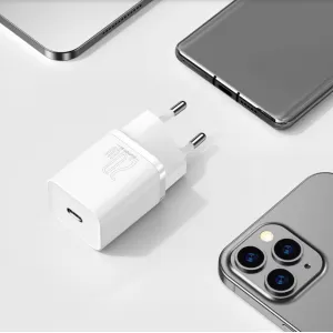 Baseus Super Si Quick Charger 1C 20W - biela