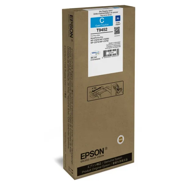 Atramentová kazeta Epson T9452 C13T945240 azurová cyan