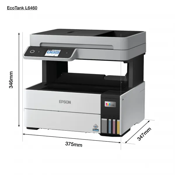 EPSON MFP EcoTank L6460 , WiFi, LAN, USB, Duplex
