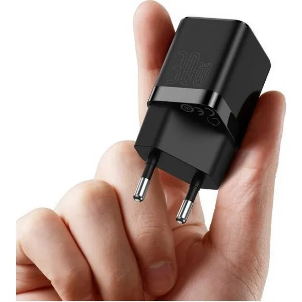 Baseus Quick Nabíjací adaptér USB-C 30W, Čierny