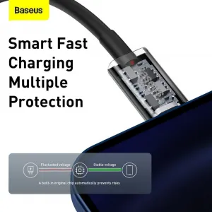 Rýchlonabíjací kábel Baseus Superior Series Type-C/Lightning 20W 2m Black