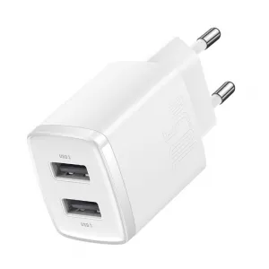 Baseus Nabíjačka Compact 2xUSB 10,5W, Biela