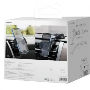 Držiak do auta Baseus Easy Control Clamp s ramenom SET čierny