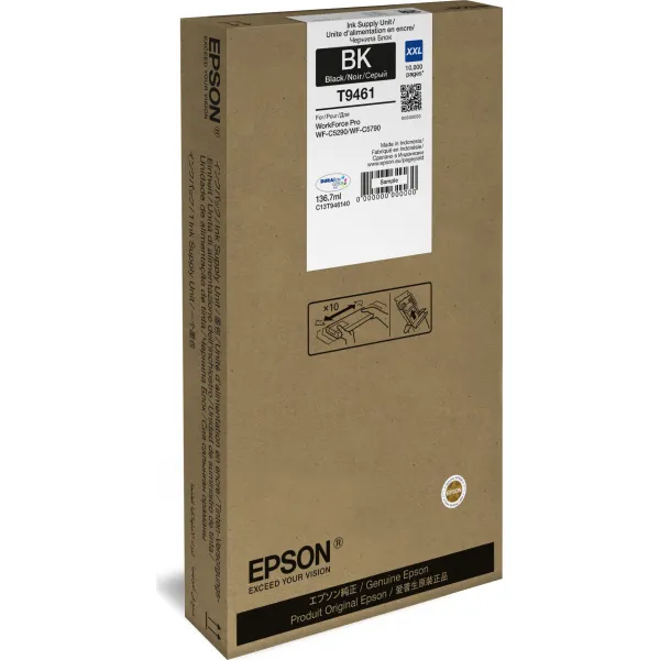 Atramentová kazeta Epson T9461 C13T946140 čierna XXL