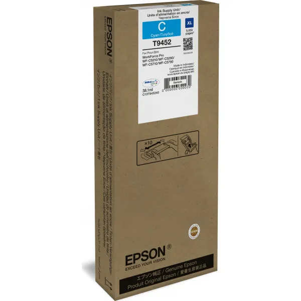 Atramentová kazeta Epson T9452 C13T945240 azurová cyan