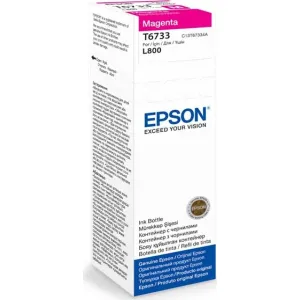 EPSON T6733 (C13T67334A), originálna cartridge, purpurová, 70ml, Pre tlačiareň: EPSON L800, EPSON L1800, EPSON L805, EPSON L810