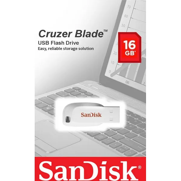 SanDisk FlashPen-Cruzer™ Blade 16 GB, biela 85235110