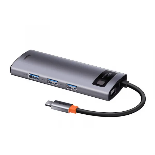 Hub 5v1 Baseus Metal Gleam Series, USB-C na 3x USB 3.0 HDMI USB-C PD Varianta: uniwersalny