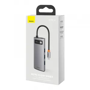 Hub 5v1 Baseus Metal Gleam Series, USB-C na 3x USB 3.0 HDMI USB-C PD Varianta: uniwersalny