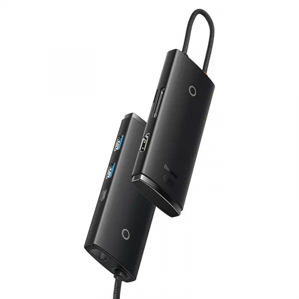 Rozbočovač 6w1 Baseus Lite Series USB-C na 2x USB 3.0 + USB-C PD + HDMI + SD/TF (černý) Varianta: uniwersalny