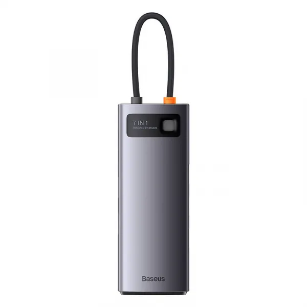 Hub 7w1 Baseus Metal Gleam Series, USB-C do 3x USB 3.0 + HDMI + USB-C PD + VGA +... 035213