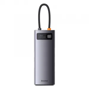 Hub 7w1 Baseus Metal Gleam Series, USB-C do 3x USB 3.0 + HDMI + USB-C PD + VGA +... 035213
