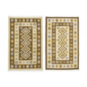 Obojstranný koberec / behúň Kilim medový 3