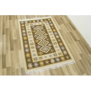 Obojstranný koberec / behúň Kilim medový 3