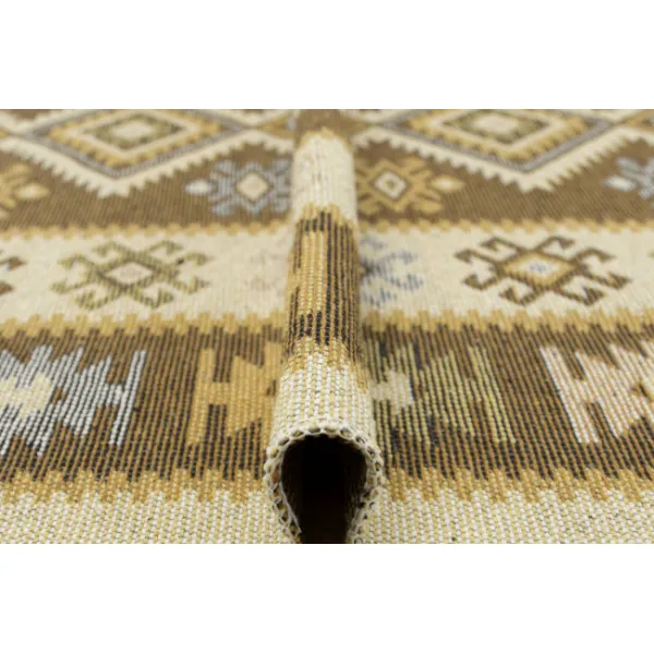 Obojstranný koberec / behúň Kilim medový 3