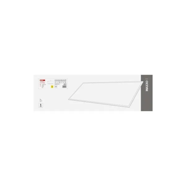 EMOS LED panel MAXXO 60×60, štvorcový vstavaný biely, 36W neutrálna b.