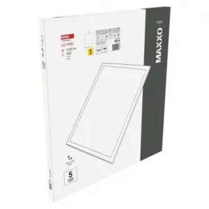EMOS LED panel MAXXO 60×60, štvorcový vstavaný biely, 36W neutr. b. UGR