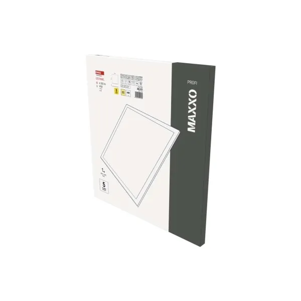 EMOS LED panel MAXXO 60×60, štvorcový vstavaný biely, 36W teplá b. UGR