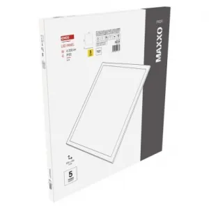 EMOS LED panel MAXXO 60×60, štvorcový vstavaný biely, 36W neutrálna b.