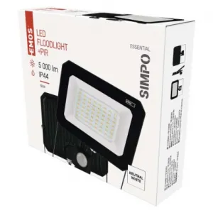 EMOS LED reflektor SIMPO s pohybovým čidlom 50 W neutrálna biela