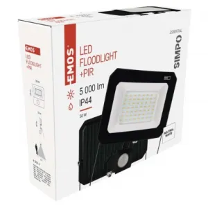 EMOS LED reflektor SIMPO s pohybovým čidlom 50 W neutrálna biela